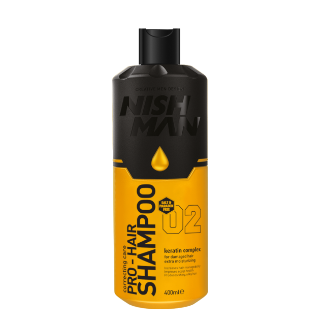 Шампунь для волос Nishman pro-hair shampoo keratin complex