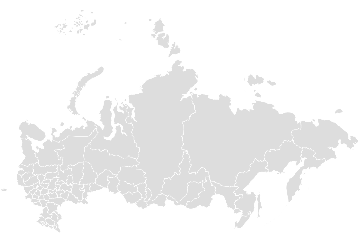 Векторная карта россии с регионами и городами