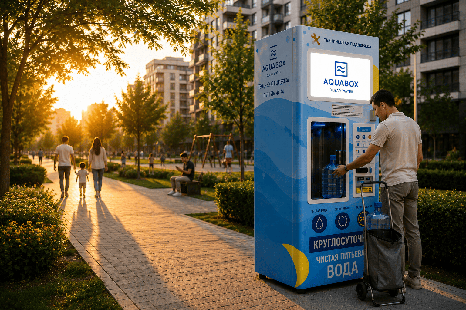 Лучшая инвестиция этим летом в Узбекистане: готовый бизнес Aquabox