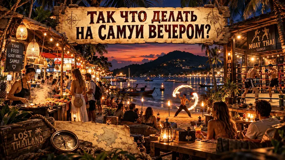 Что делать на Самуи вечером — рынки, прогулки, Muay Thai и развлечения после заката