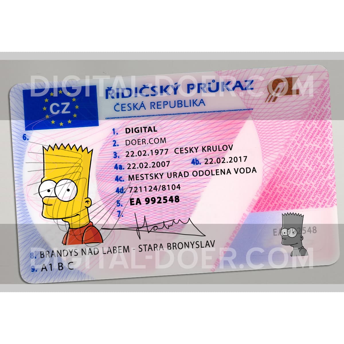 free drivers license template psd