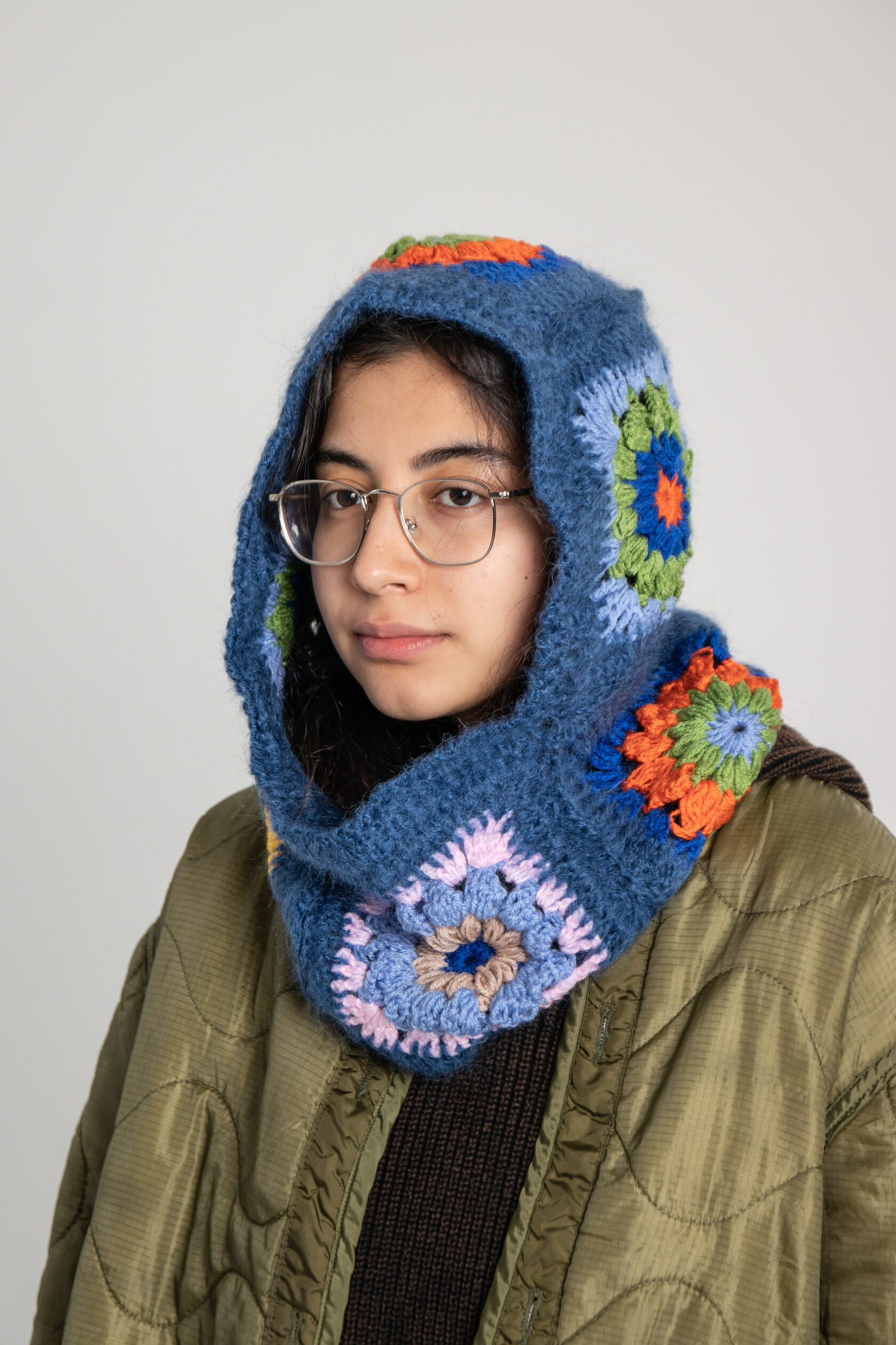 bien, bienmagazine, knitted hood, scarf