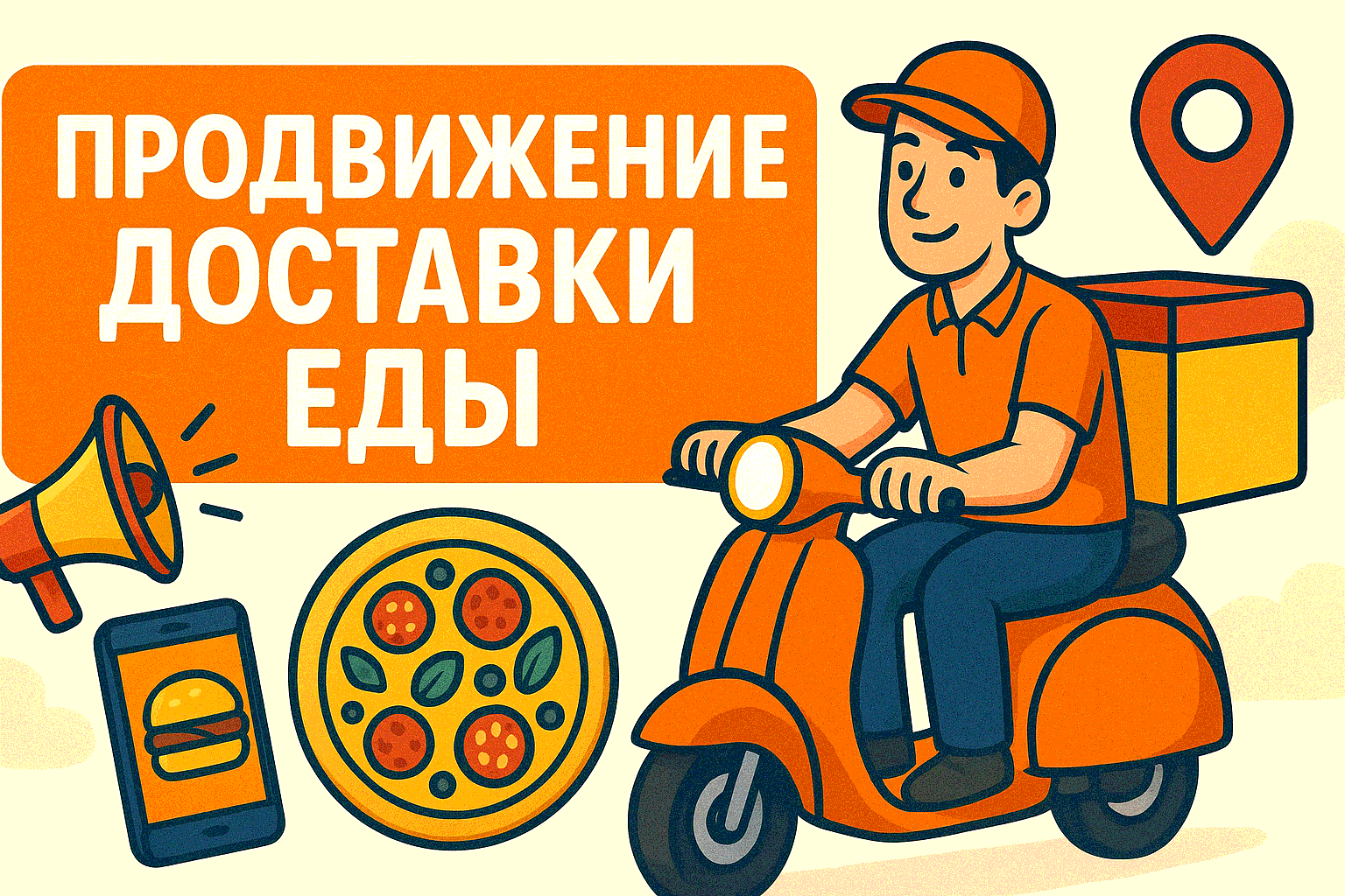 Секреты продвижения доставки еды в 2025