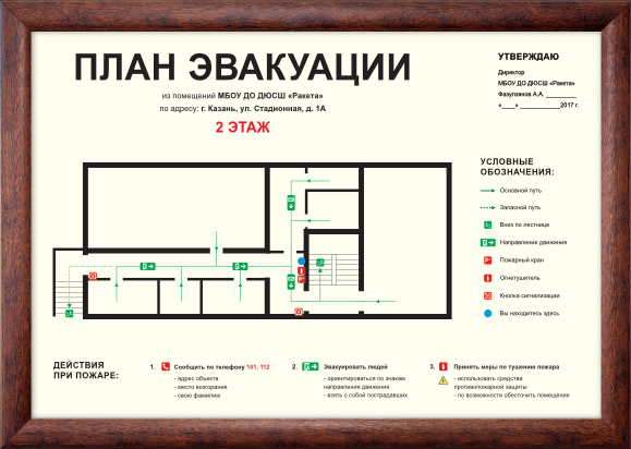 Изготовление планов эвакуации код окпд 2 - 97 фото