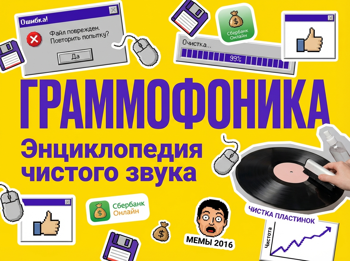 Процесс чистки виниловой пластинки карбоновой щеткой на проигрывателе