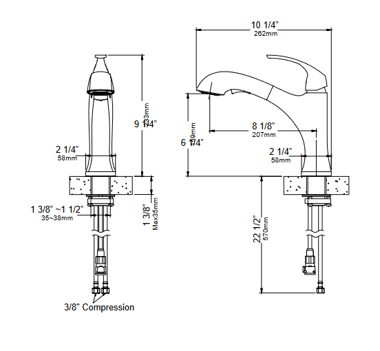 Кухонний змішувач Kraus KPF-2252MB - изображение 4