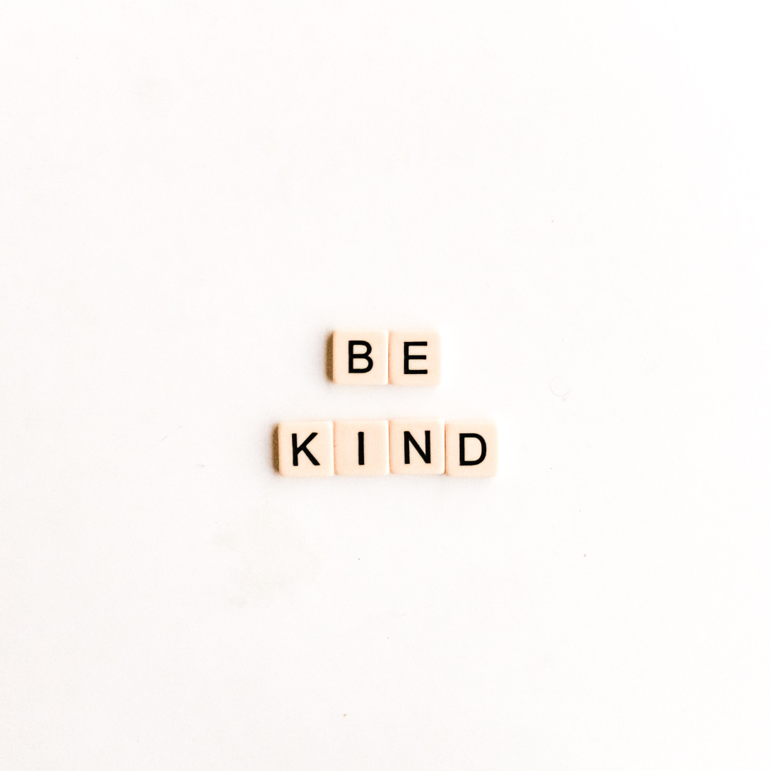 The Words Be Kind in Blocks