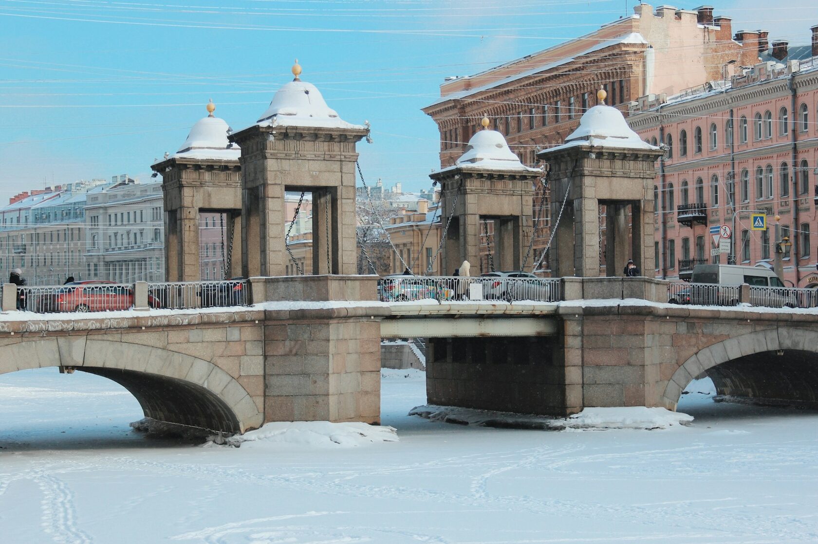 Мост Ломоносова, Россия, Санкт-Петербург, набережная реки Фонтанки