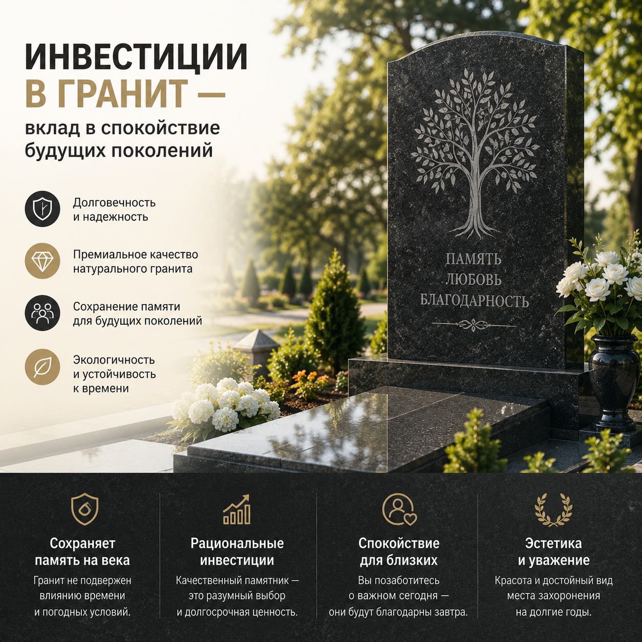 Качественный гранит как инвестиция в будущее