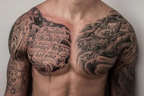 Татуировки на груди мужские и женские сделать в Москве по выгодной цене - Pigmentlab