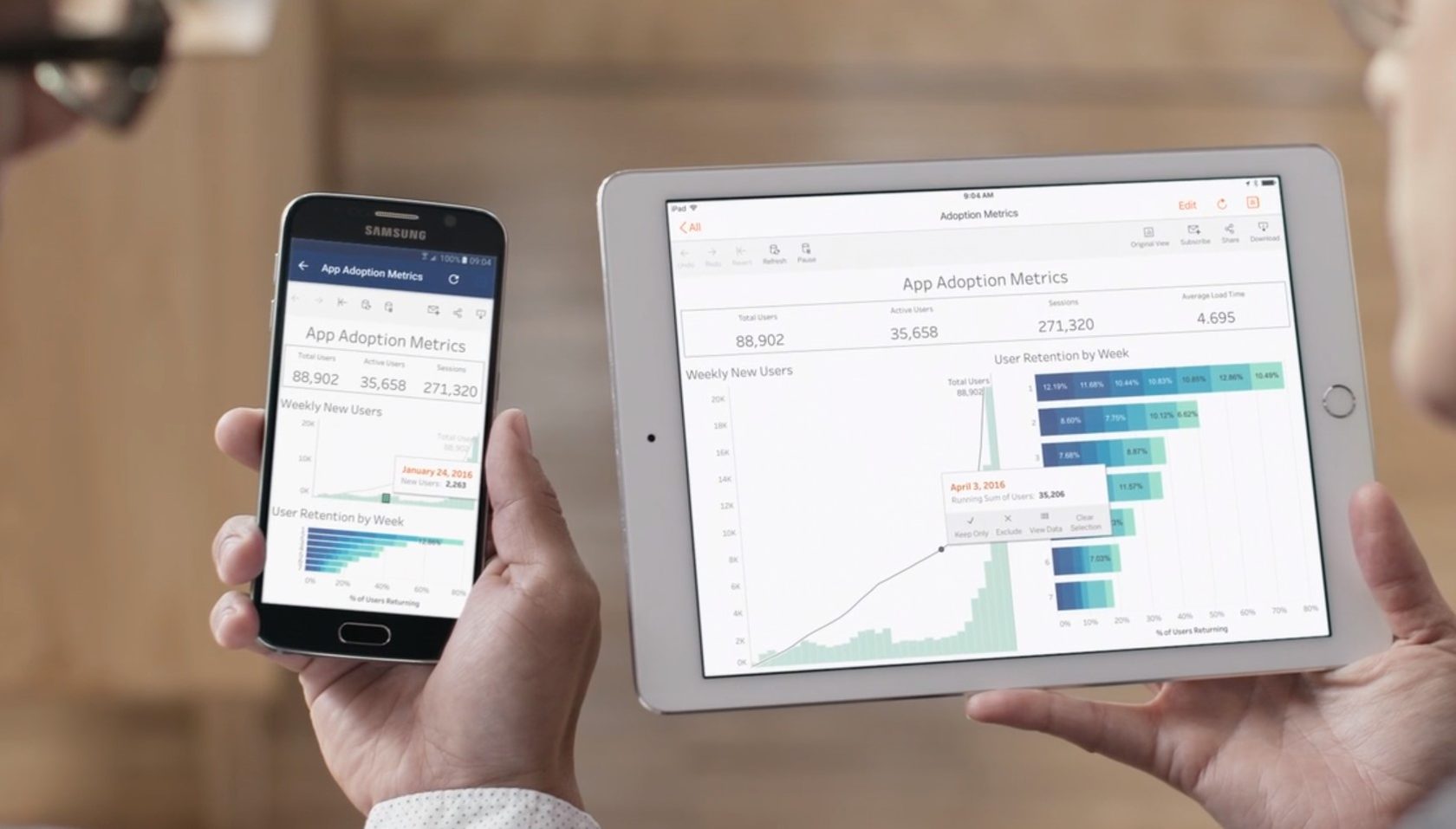 Tableau online устройства