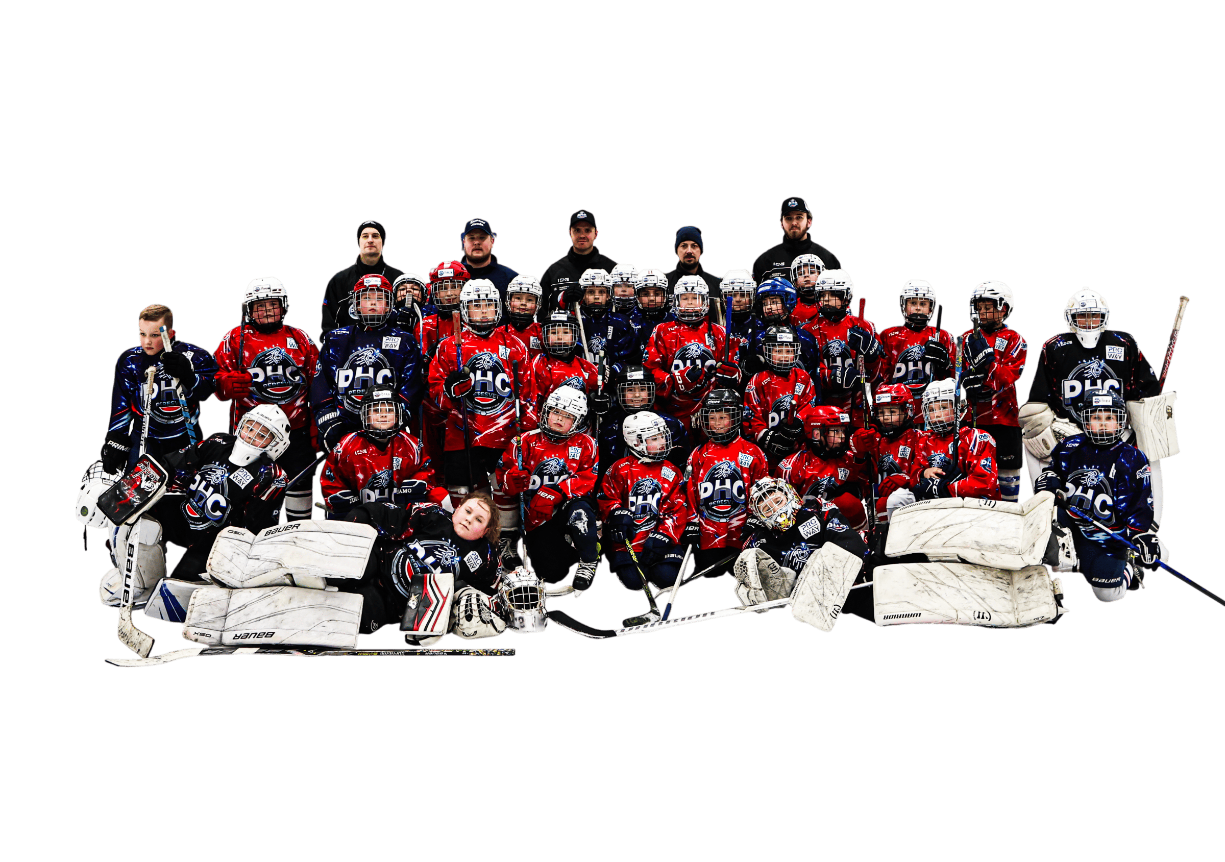 Игроки и тренеры Peresvet Hockey Camp