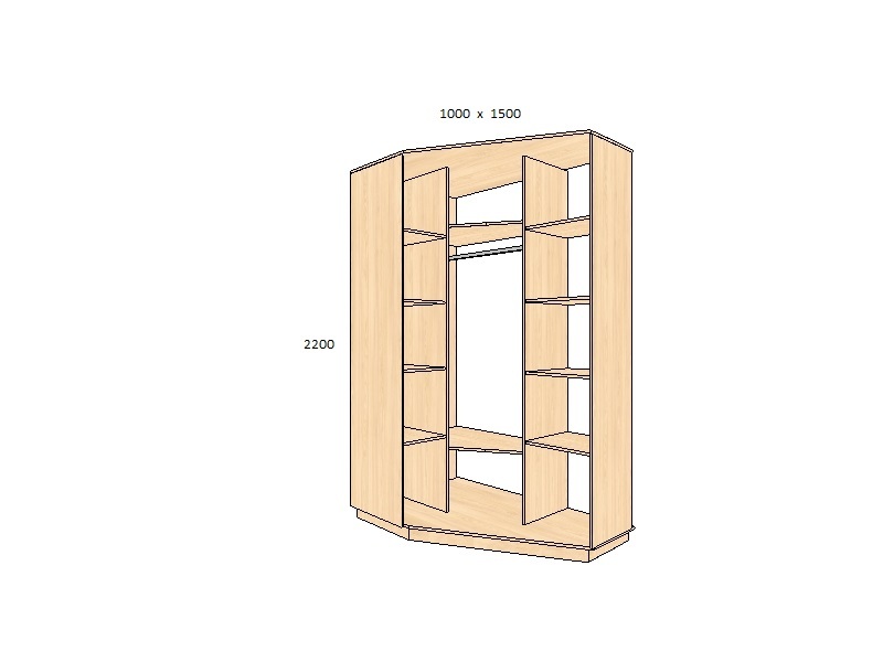 Шкаф угловой остин