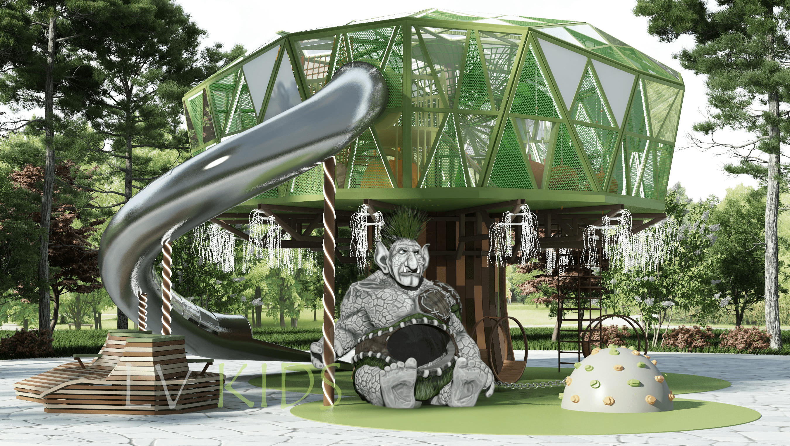 дизайнерская детская площадка