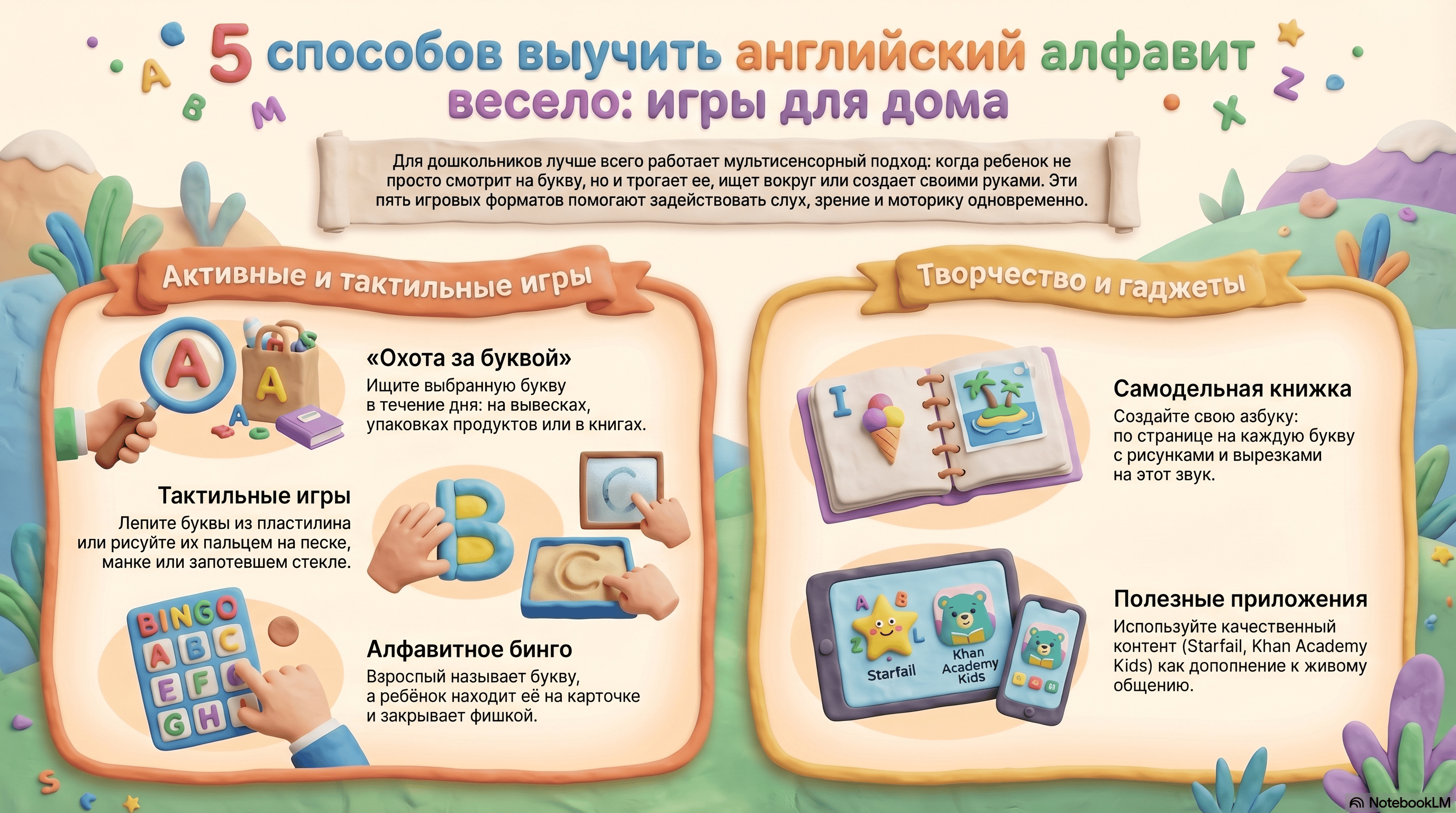 Форматы активностей для изучения алфавита