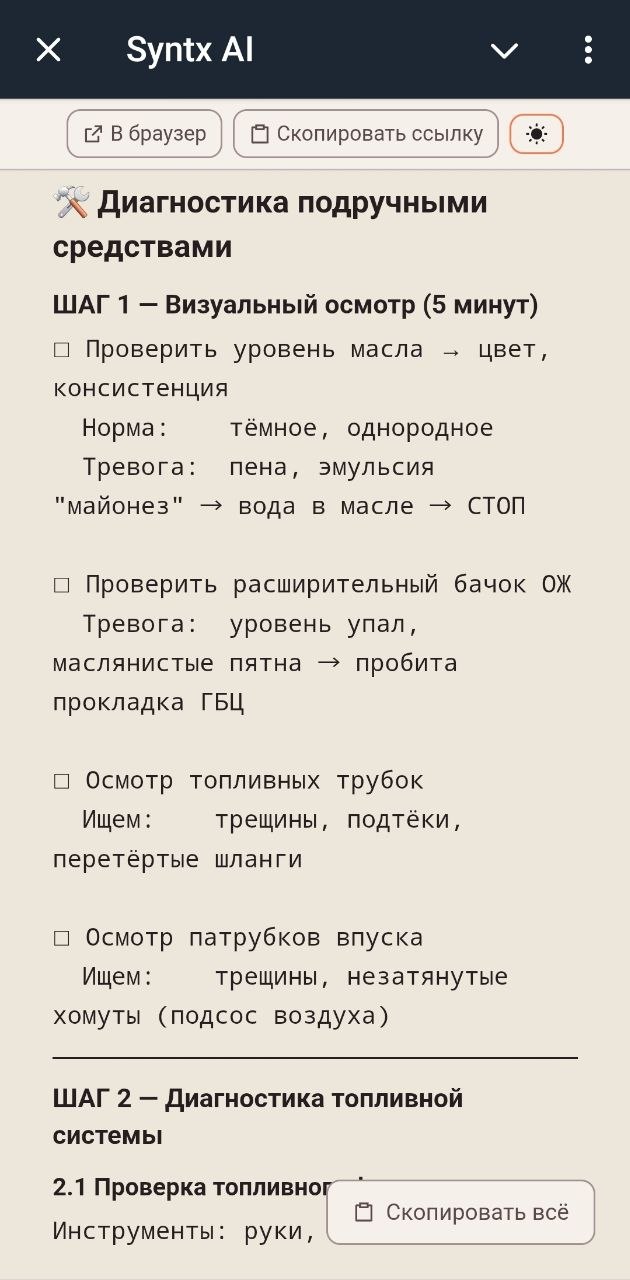 Пример запроса в ИИ-Telegram-бот и предложенная в ответ помощь - стр 4
