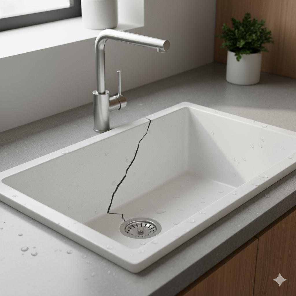 трещина на раковине