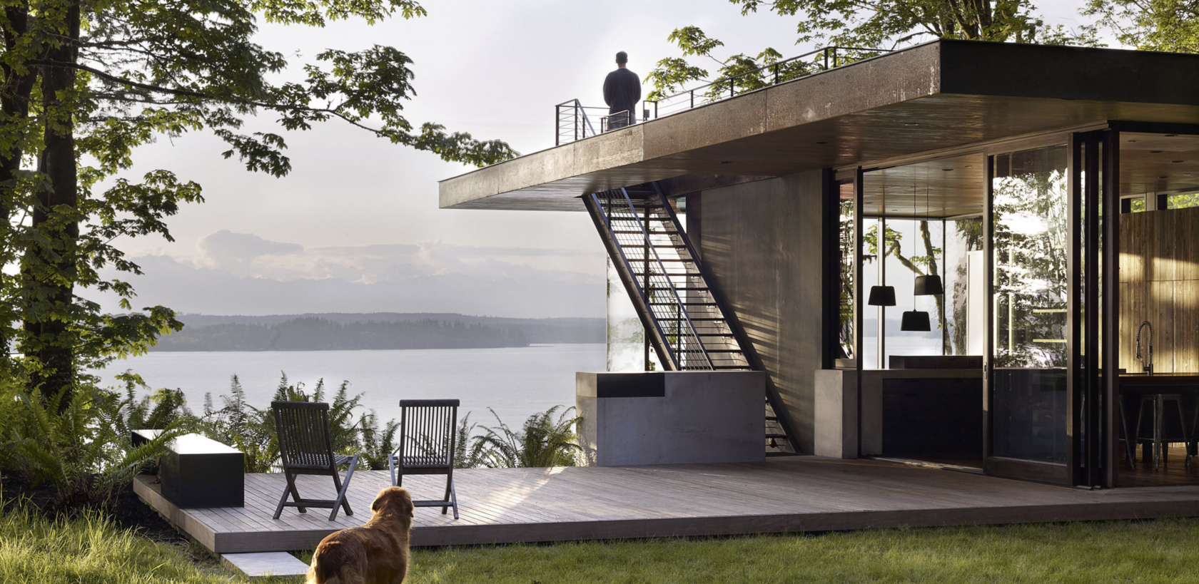 Загородный дом. Участок у воды. Современная архитектура. Продюсирование сложных проектов.