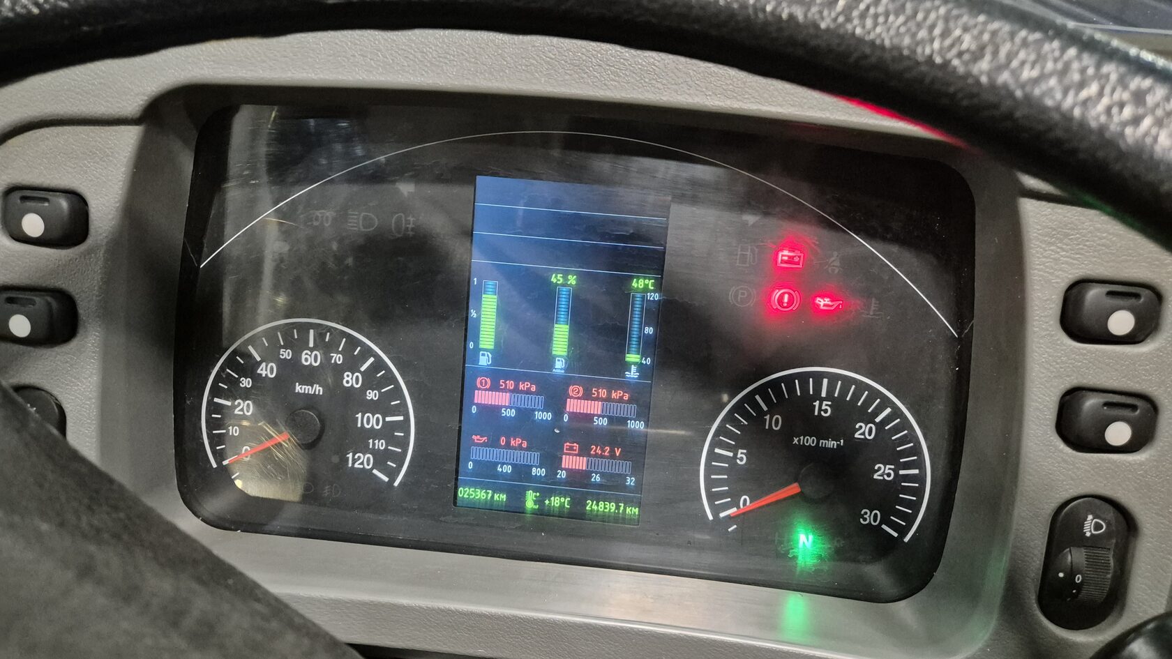 Ошибки на панели МАЗ