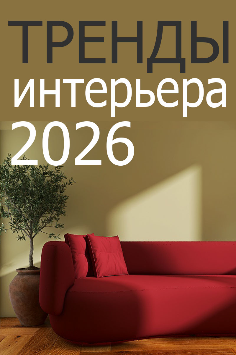 тренды интерьера 2026