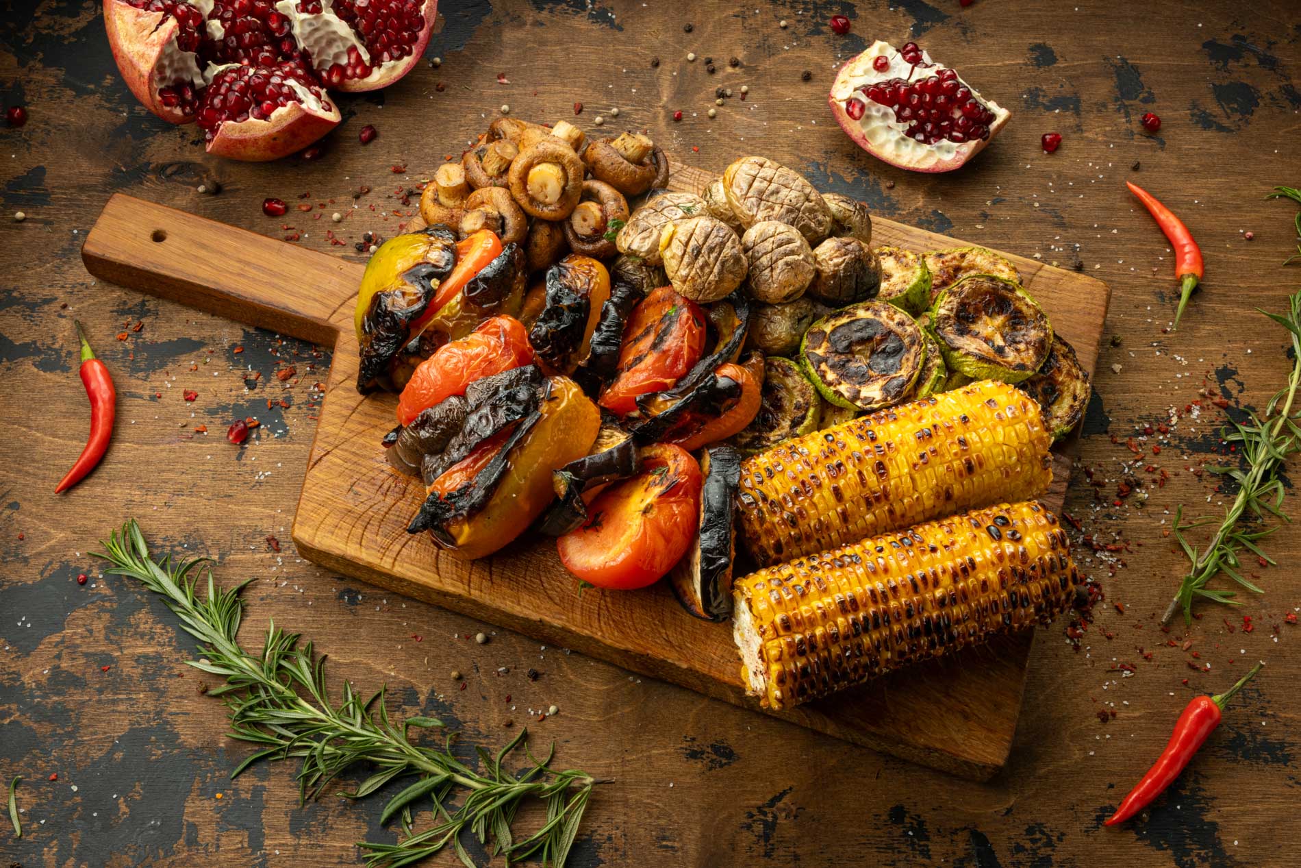 Овощи на углях