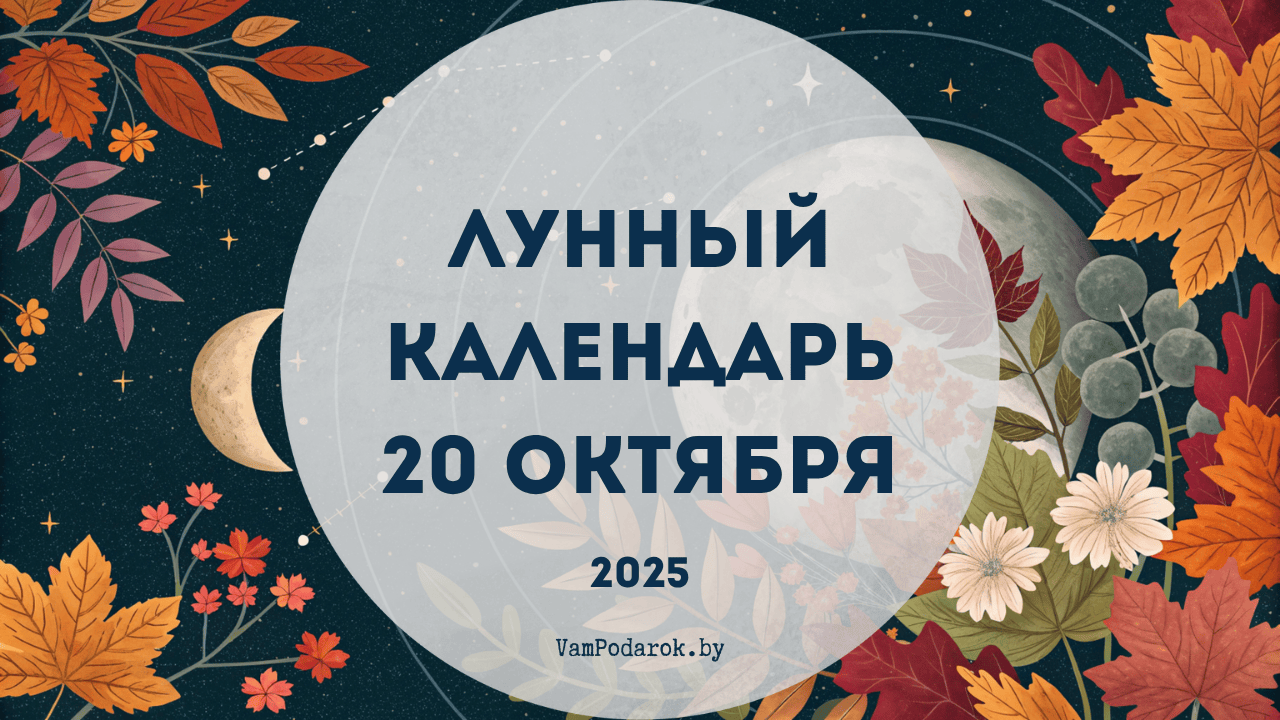 Лунный календарь на 20 октября 2025 года
