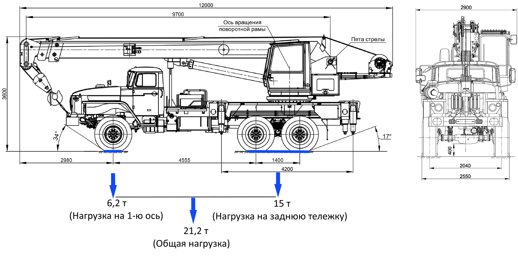 Чертеж автокрана кс 45717