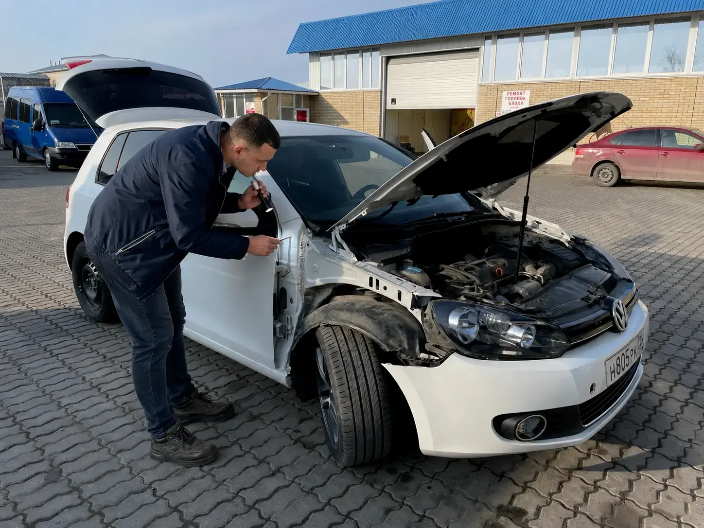 Экспертиза VIN Volkswagen Golf 2008 после кузовного ремонта в Минеральных Водах