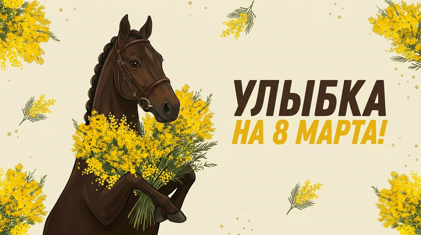 Улыбка на 8 марта — Центр иппотерапии Айда