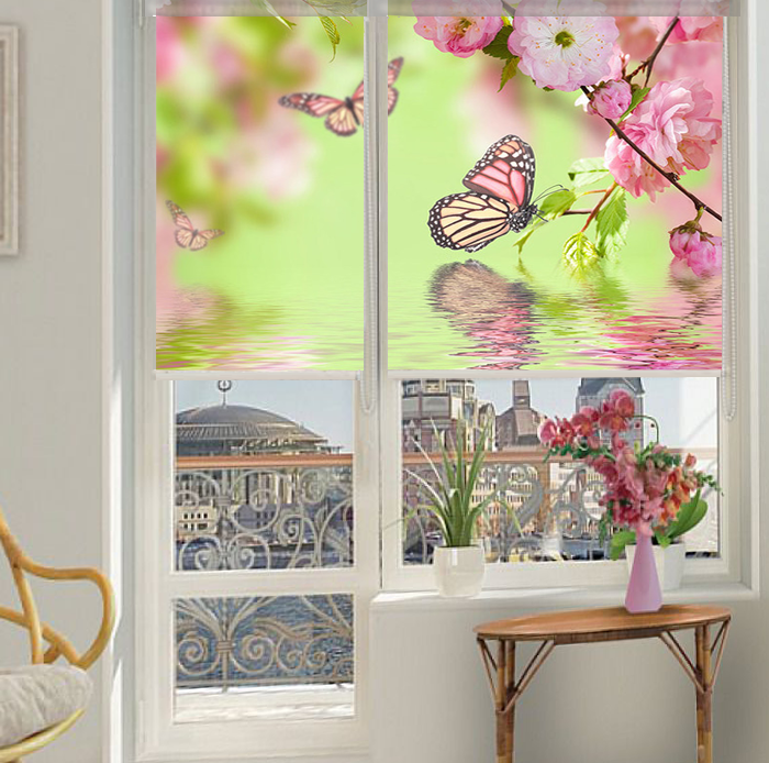 Кассетные рулонные шторы МИНИ с рисунком, фотопечатью заказать по ...