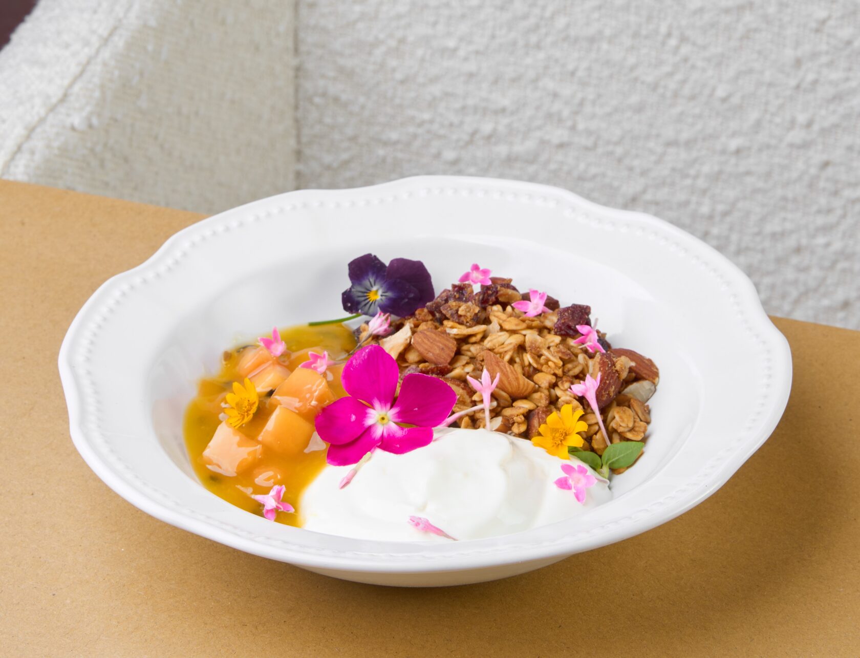 homemade granola bowl