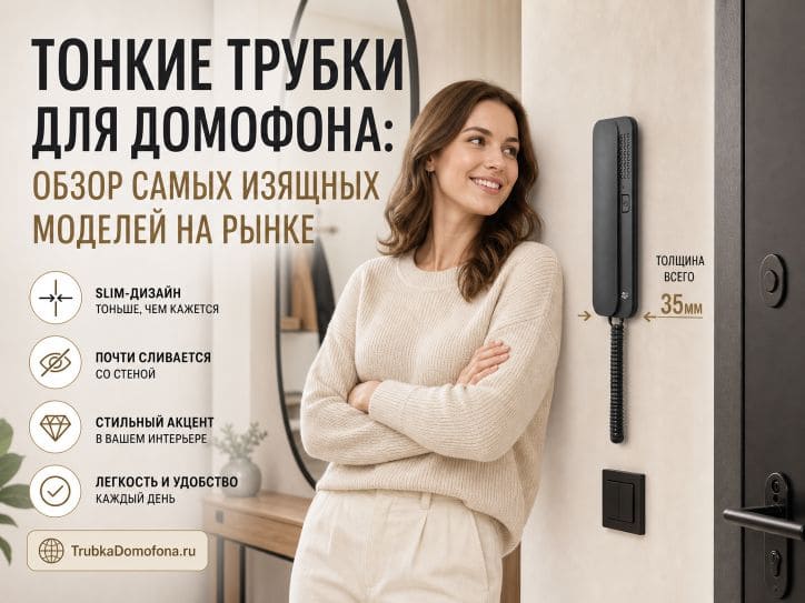 Тонкие трубки для домофона: обзор самых изящных моделей на рынке