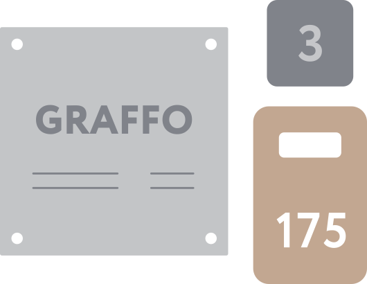 Лазерная резка таблички из металла. Граффо Екатеринбург