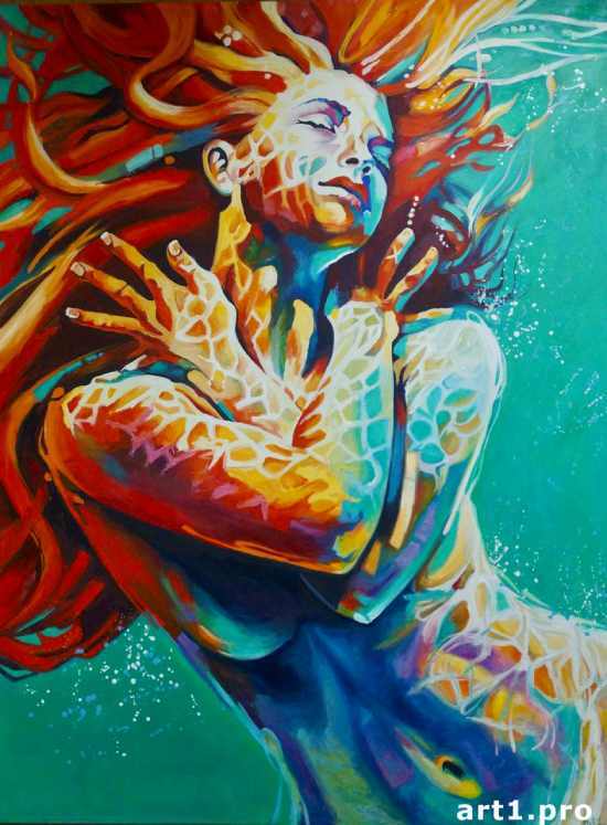 картина бирюзовый