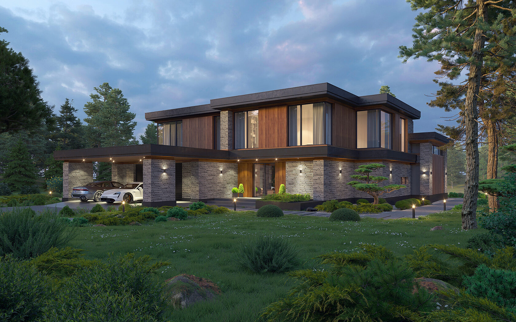 Photo by https://pavelbirt.ru/work/house-by-the-river/