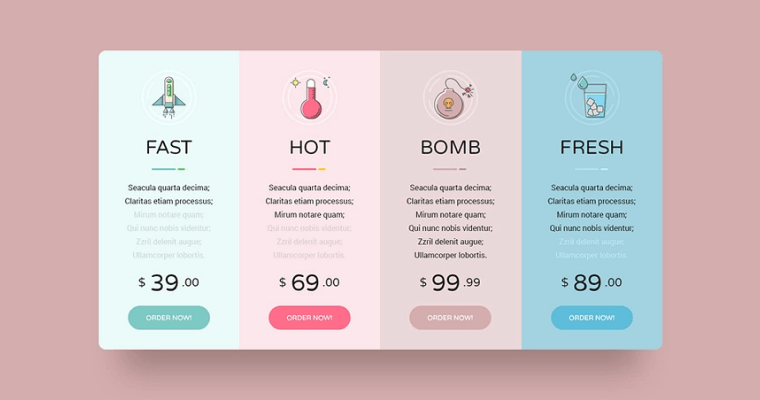 таблица карточки