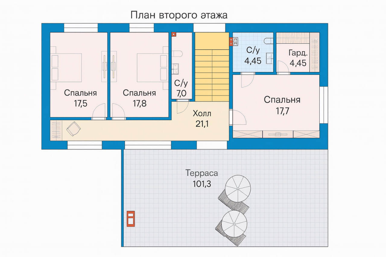 План второго этажа