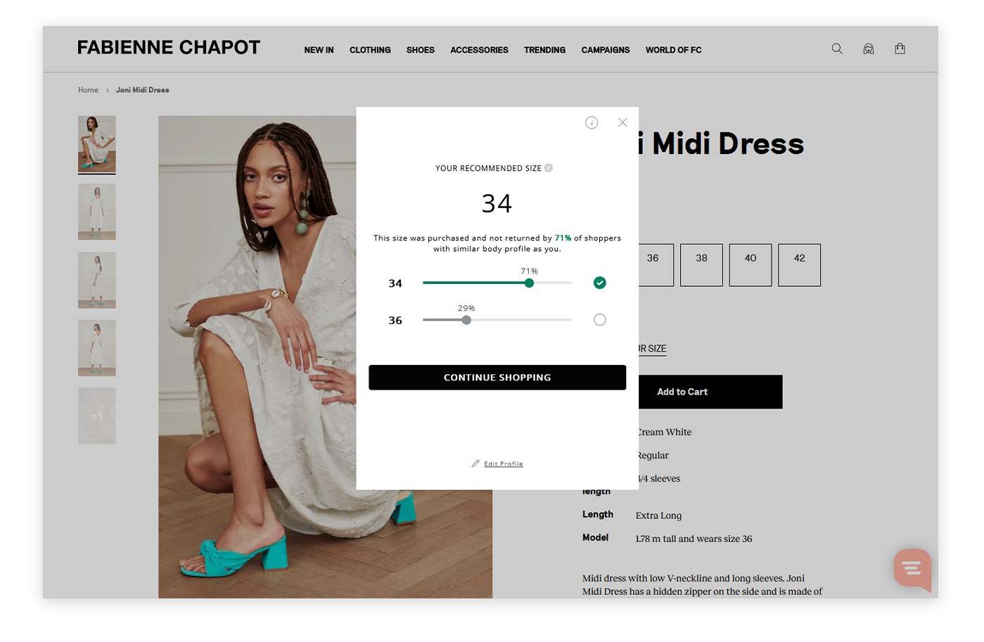 Three features shoppers love the most about Find Your Fit