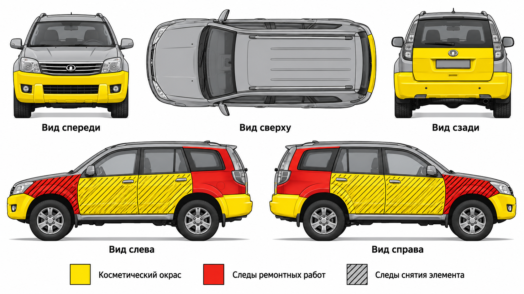 Карта ЛКП Great Wall Hover H3