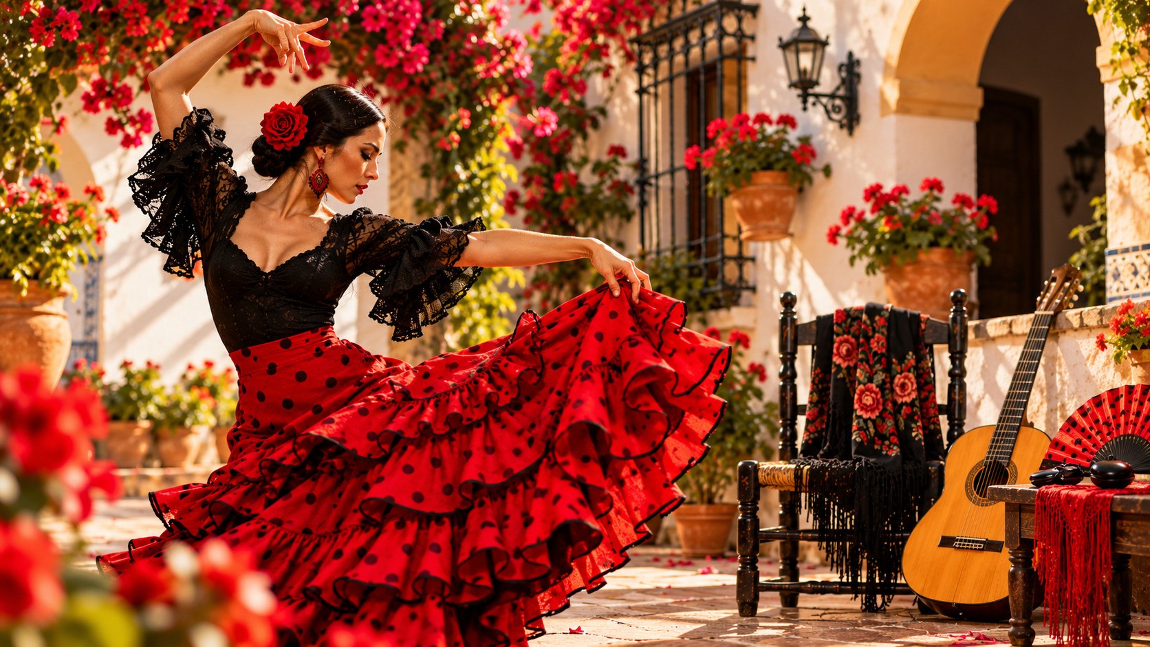 Топ-3 популярных движения фламенко. Часть 3