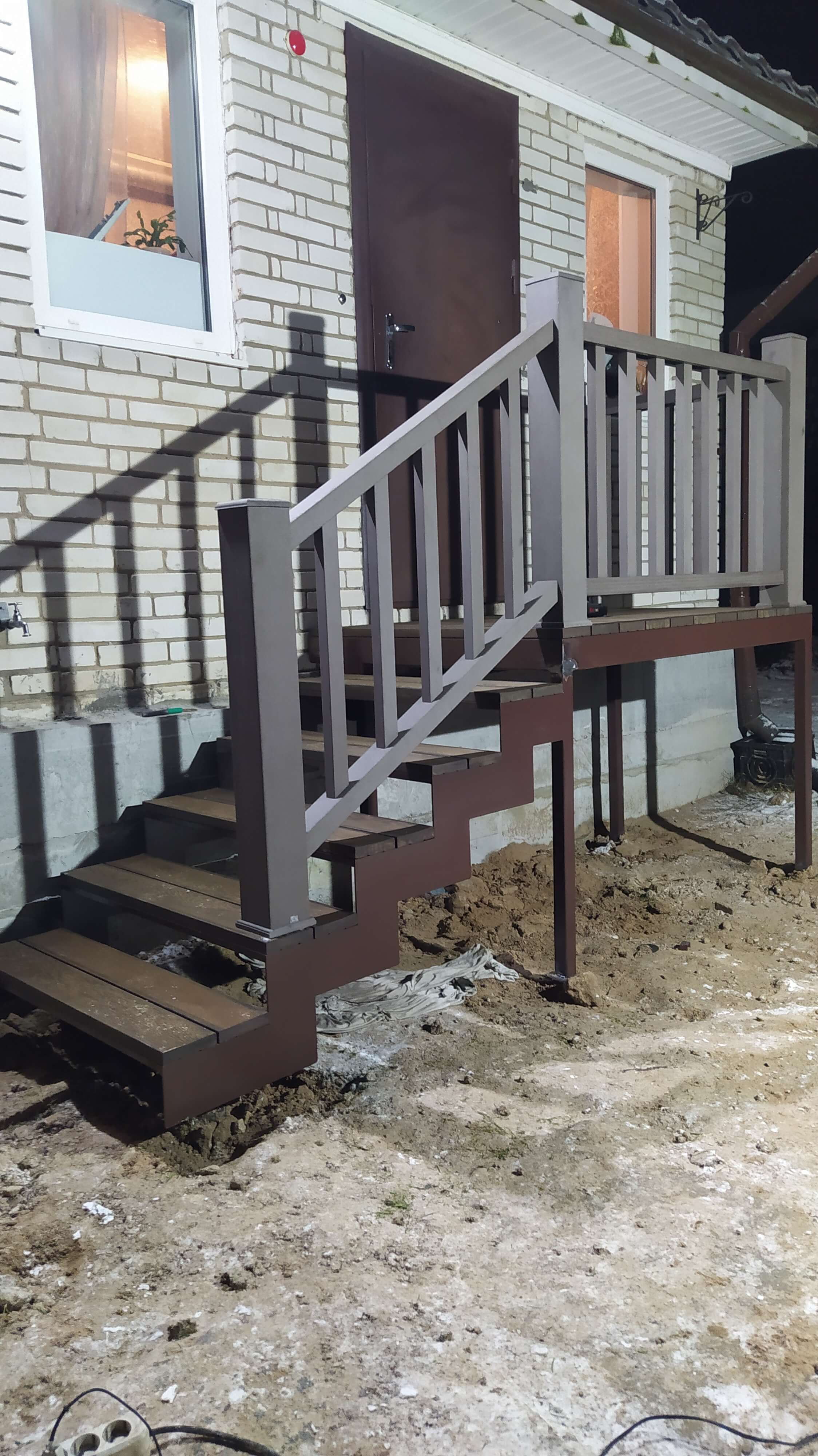 Металлическая уличная лестница для частного дома, дачи - изготовим по вашим размерам