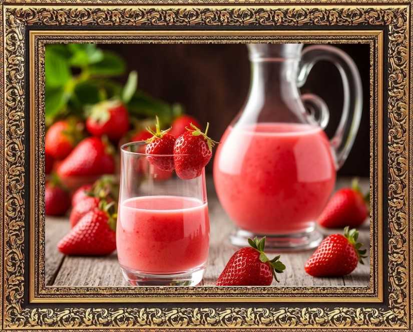 Сливочный клубничный ликёр 