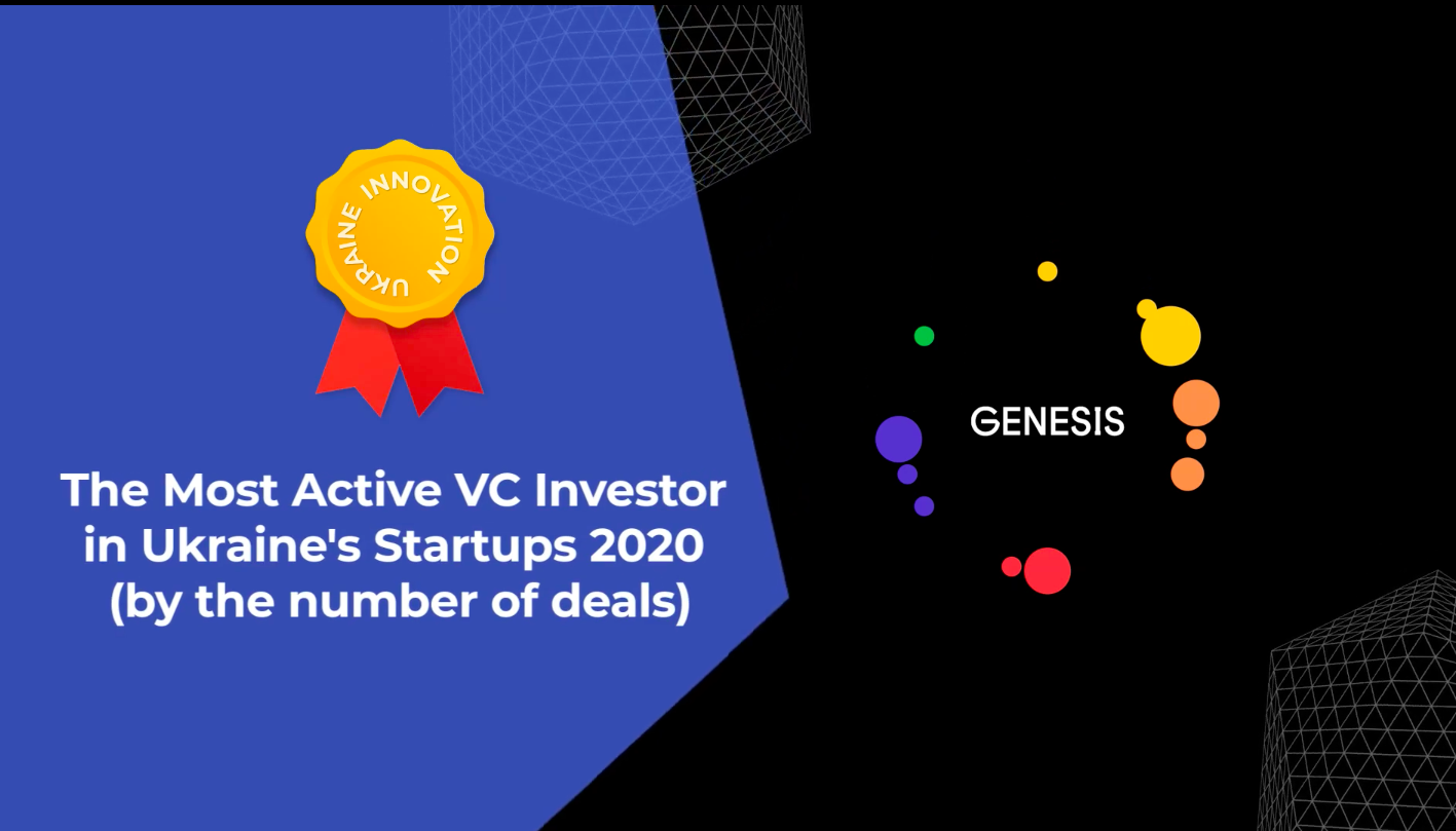 Genesis Investments Is Recognized As The Most Active VC Investor in  Ukrainian Startups 2020