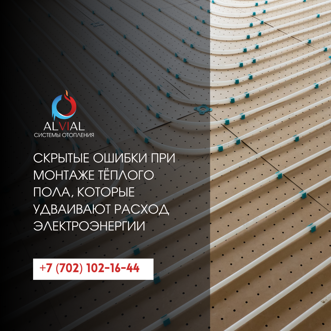 Ошибки монтажа теплого пола