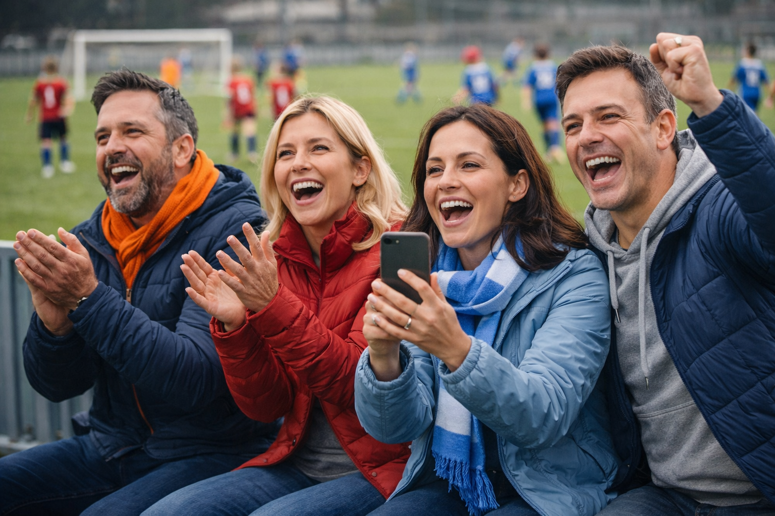 Родители на трибуне детского матча