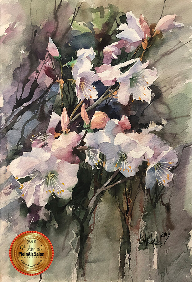 Rhododendron. 2019. Watercolor on paper, 56x36 cm