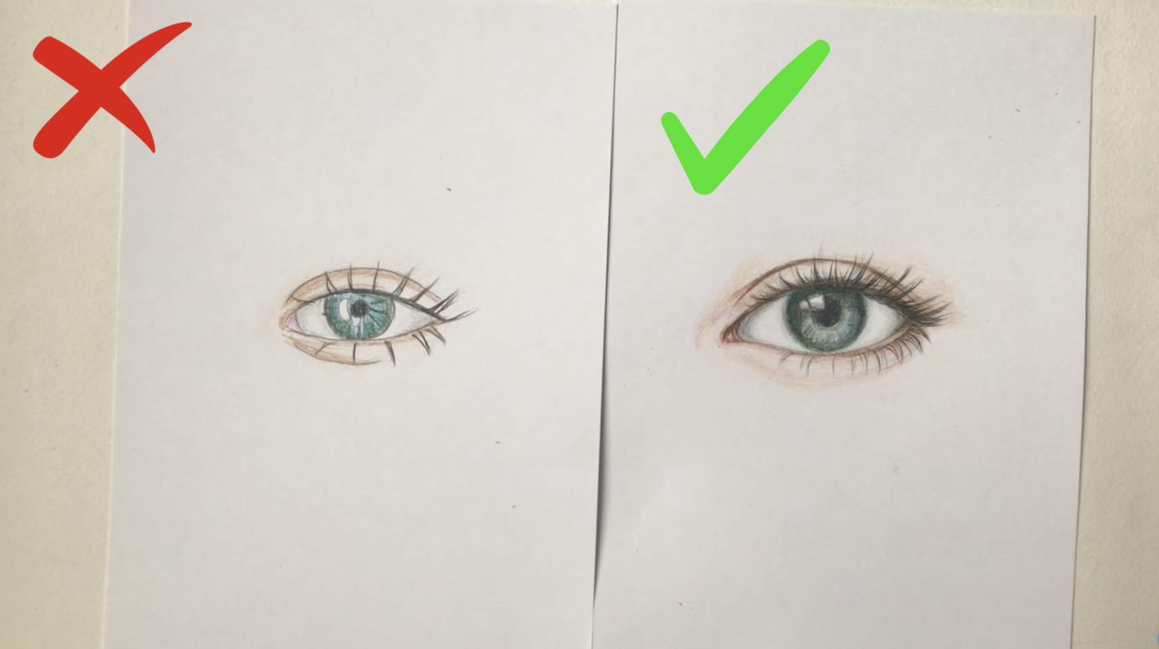 How to draw eyes correctly