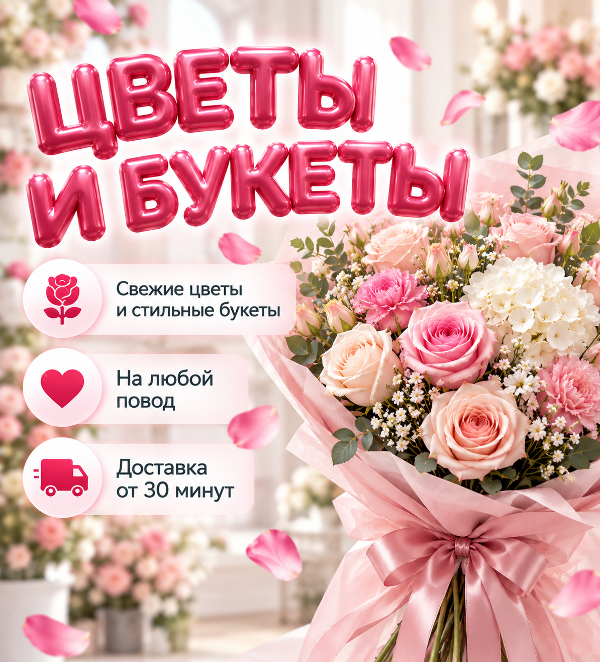 Цветы и букеты