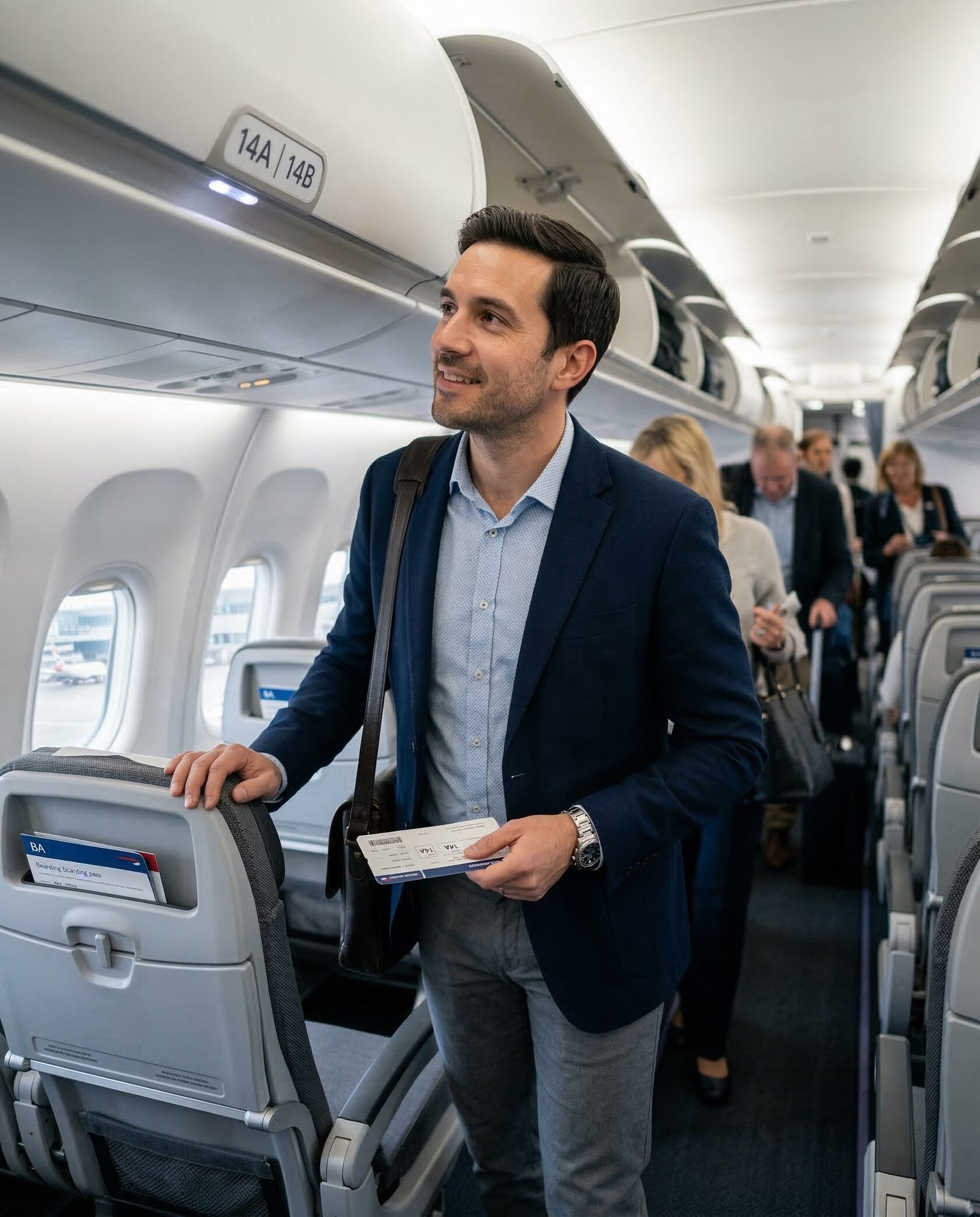 Поиск своего места на борту самолета. Как не потеряться