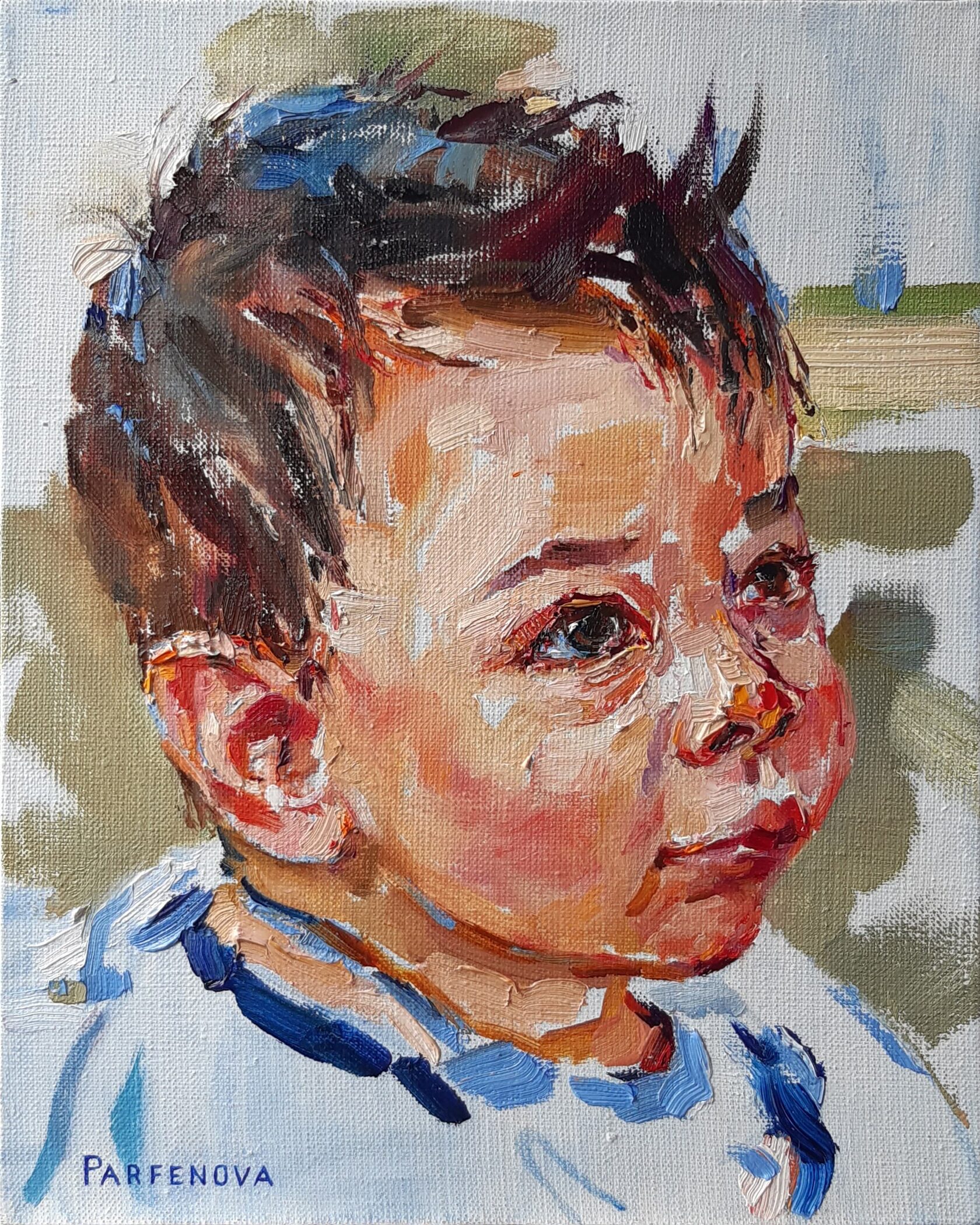 малыш Руми . масло. 30х24